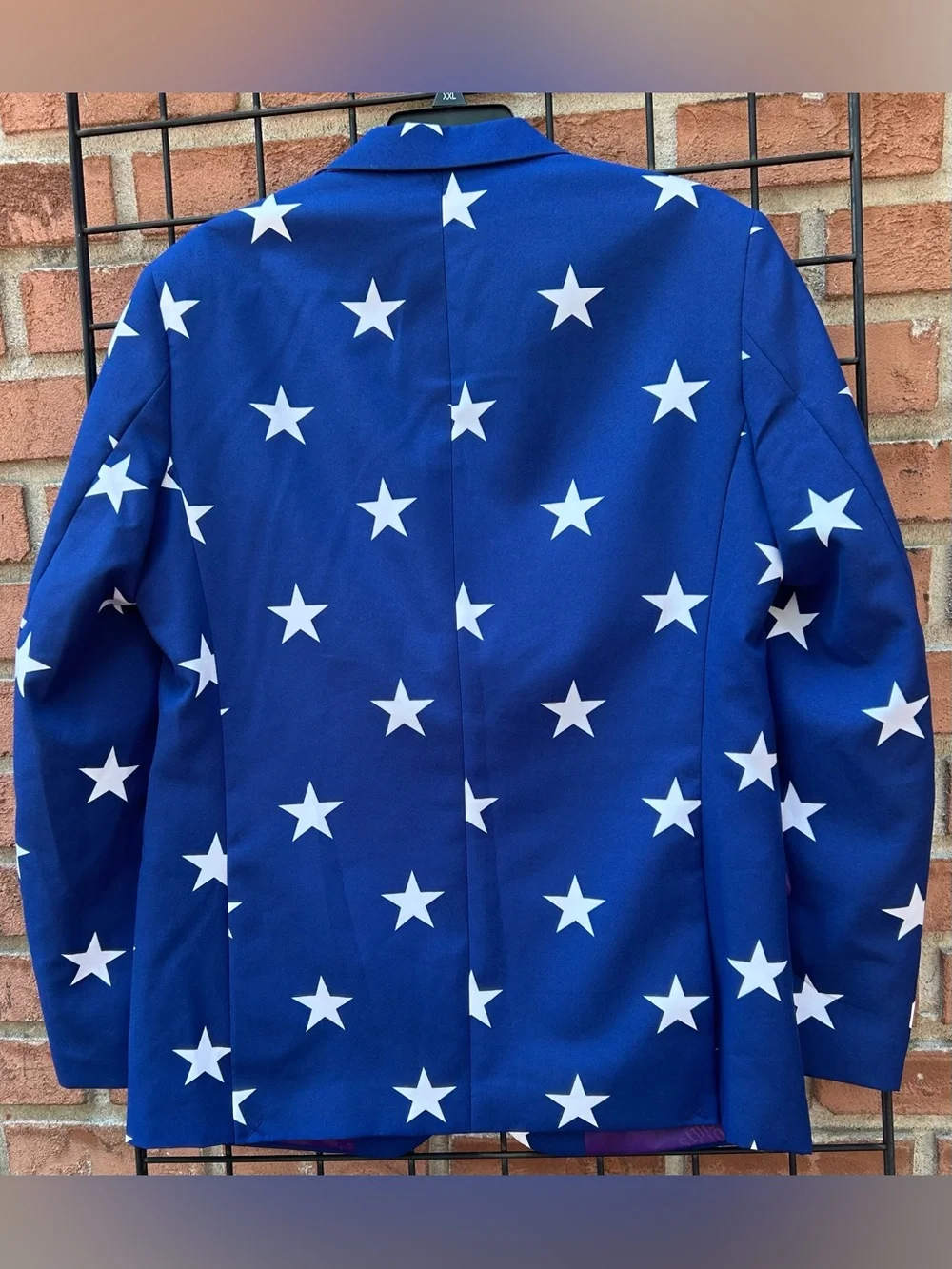 OppoSuits Blue Star-Print Blazer